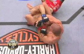 Georges St. Pierre attempting armbar on Dan Hardy - UFC 111